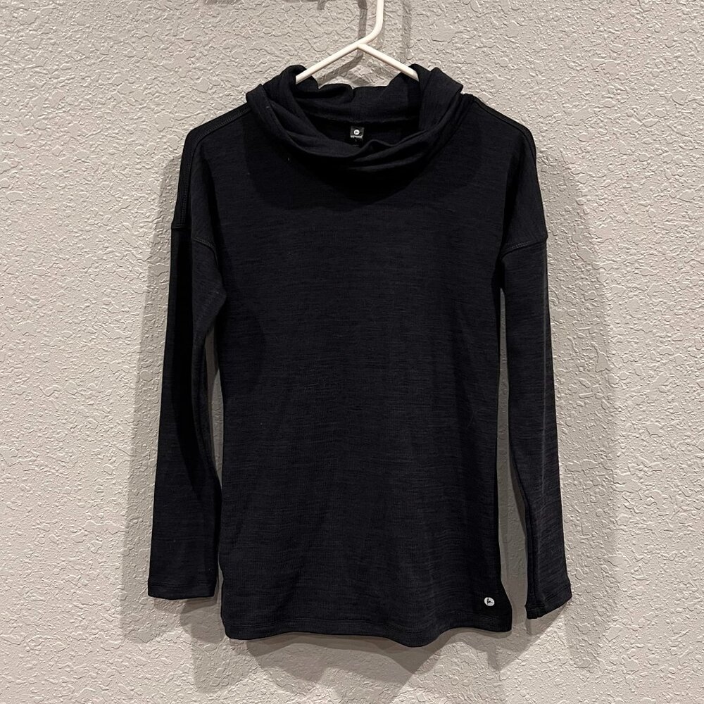 90 Degree Athletic Cowl Neck Sweater | Dark Navy | Size S
